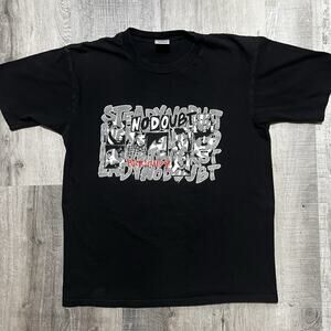 Vintage No Doubt 2002 Pop Punk Rock Steady Tour T Shirt Size L Gwen Stefani
